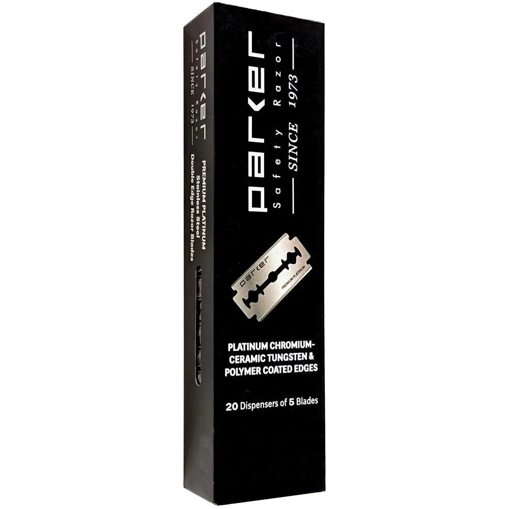 100 Razor blades Parker Premium Platinum – Master Barber Store